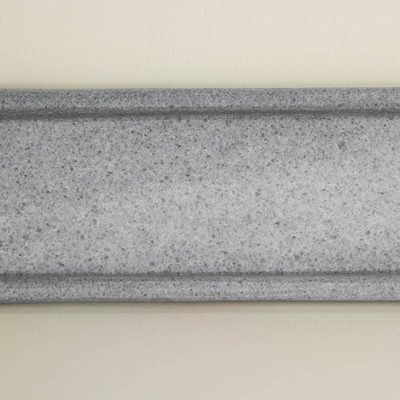 bandeja de marmol gris rectangular