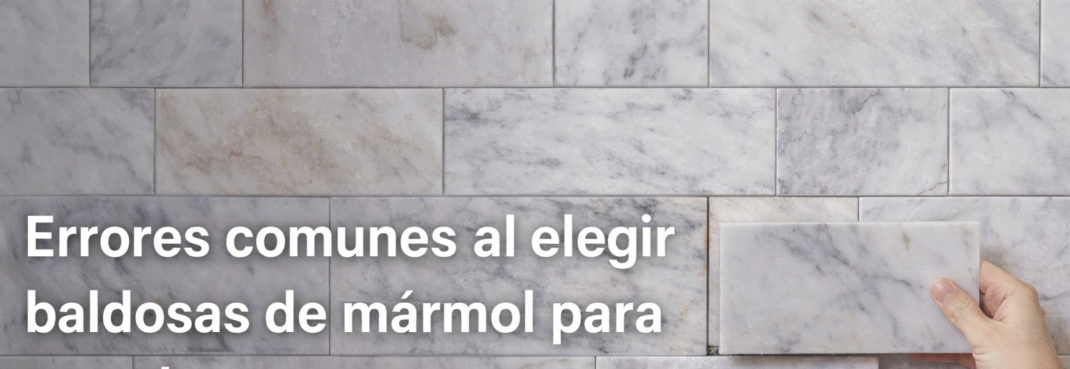 Errores comunes al elegir baldosas de mármol para paredes